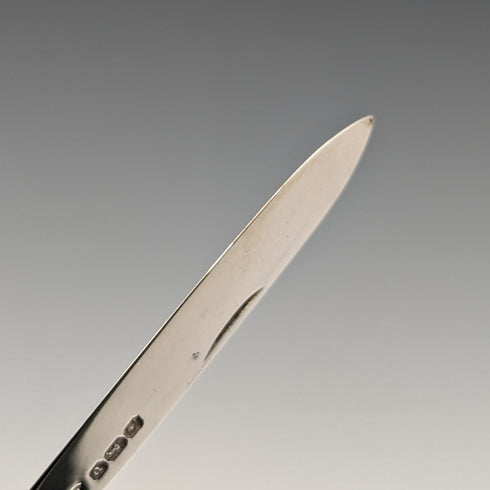 1913年 英国アンティーク 白蝶貝ハンドル 純銀ブレード ペンナイフ Joseph Rodgers